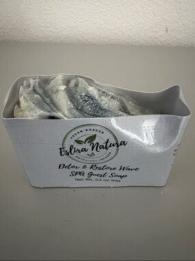 Eslira Natura Detox & Restore Wave Spa Guest Soap - White, Gray SZ. 3.3 oz.